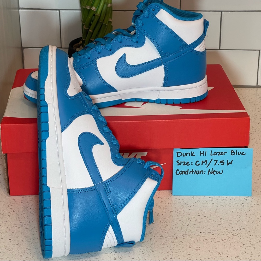 Nike dunk high laser blue